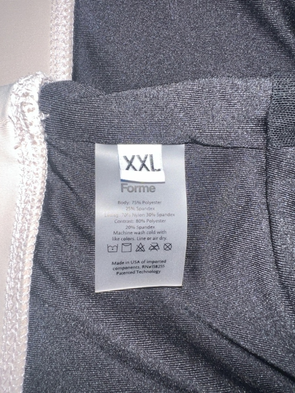 Forme Power Bra - Cream and Black - Picture 4 of 5